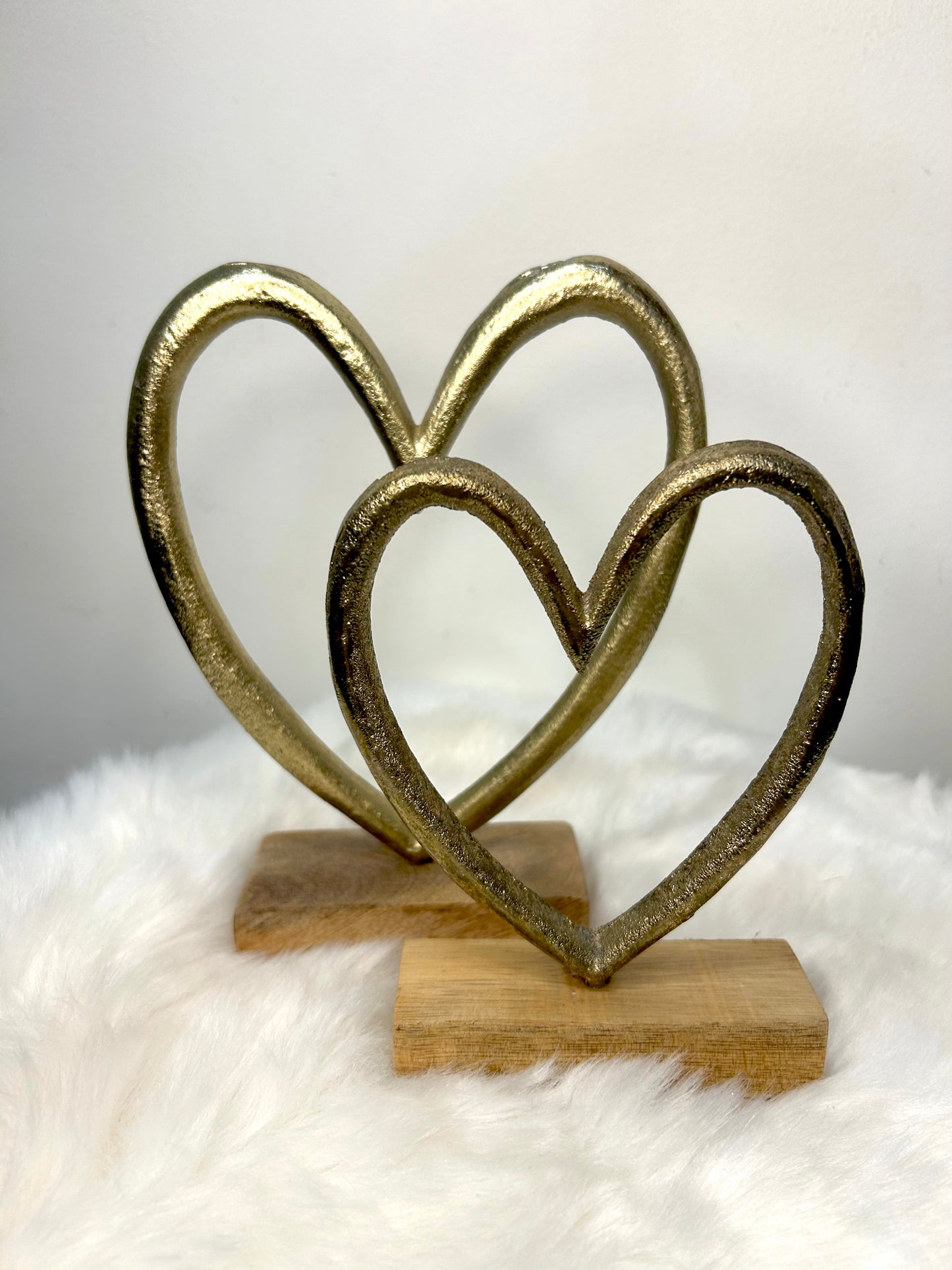 Coeur sur Socle en bois (Petit)