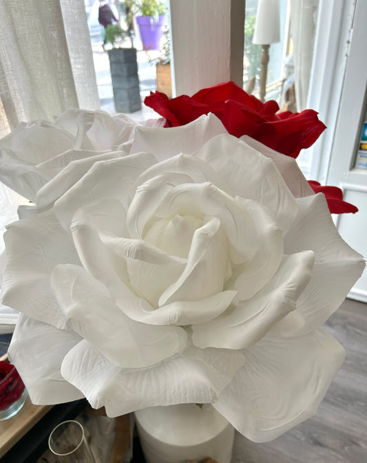 Rose artificielle géante H 115 cm